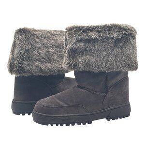 Rampage Allie Women’s Faux-Shearling Boots, Size 5, Brown